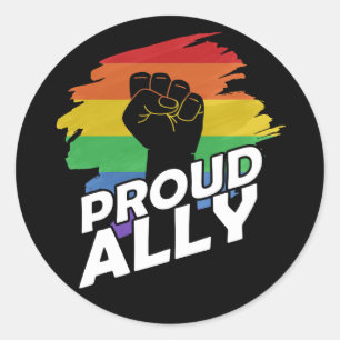 Adesivo Protesto LGBT Gay Lésbica contra Ally Orgulho gay