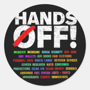 Adesivo Protesto Mão Contra Mulheres