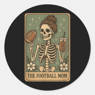 Adesivo Prou do Dia de Jogo do Skeleton da Mãe de Futebol