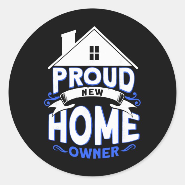 Adesivo Proud New Home Owner Homeowner  (Frente)