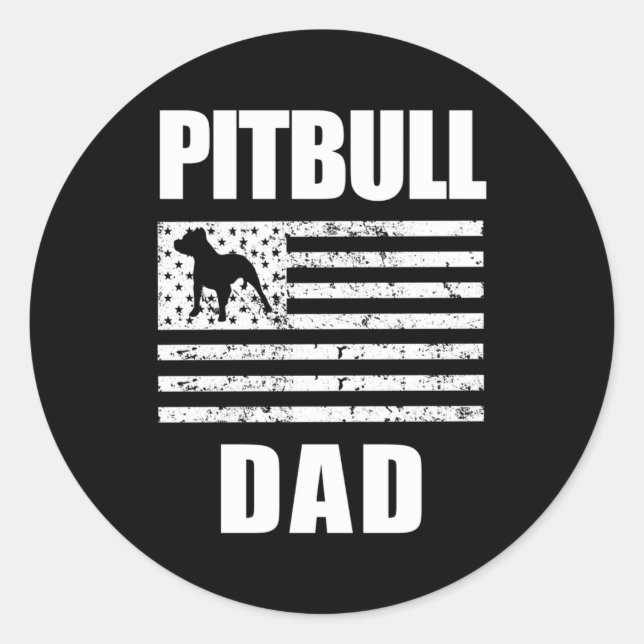 Adesivo Proud Pitbull Pai Americano Bully S (Frente)