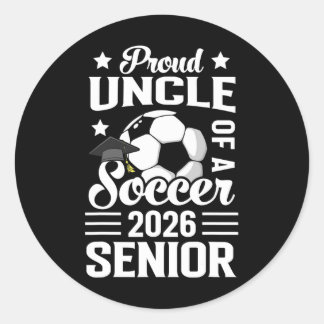Adesivo Proud Uncle Of A Soccer Senior 2026 Graduation 