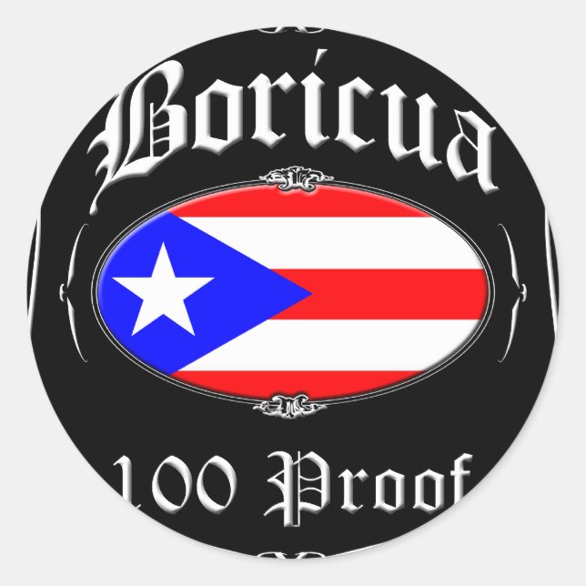 Adesivo Prova Boricua 100 (Frente)