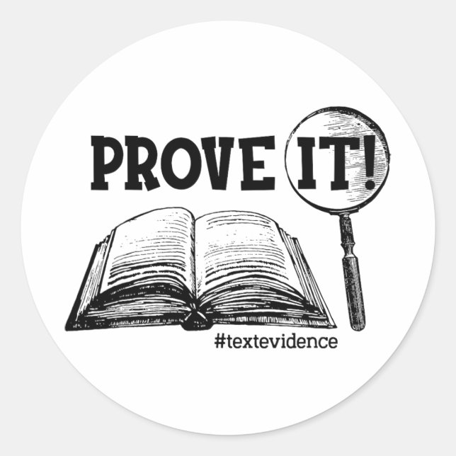 Adesivo Prova De Texto Engraçado Presente No Dia De Teste  (Frente)
