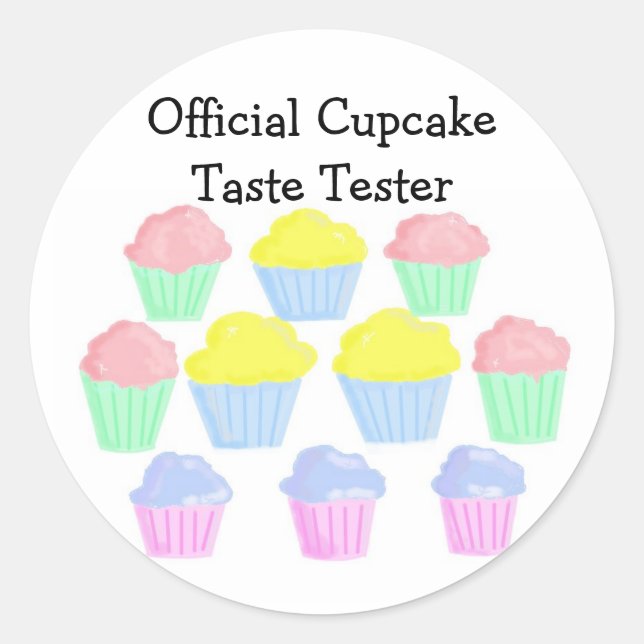 Adesivo Provador Oficial de CupcakeTaste (Frente)