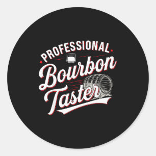 Adesivo Provador Profissional de Bourbon Engraçado Bebendo