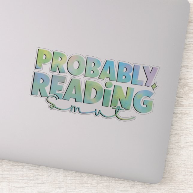 Adesivo Provavelmente lendo manchas (Detalhe)