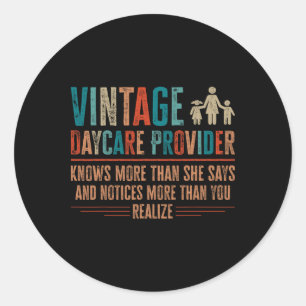 Adesivo Provedor de Creche Vintage - Presentes para Profes