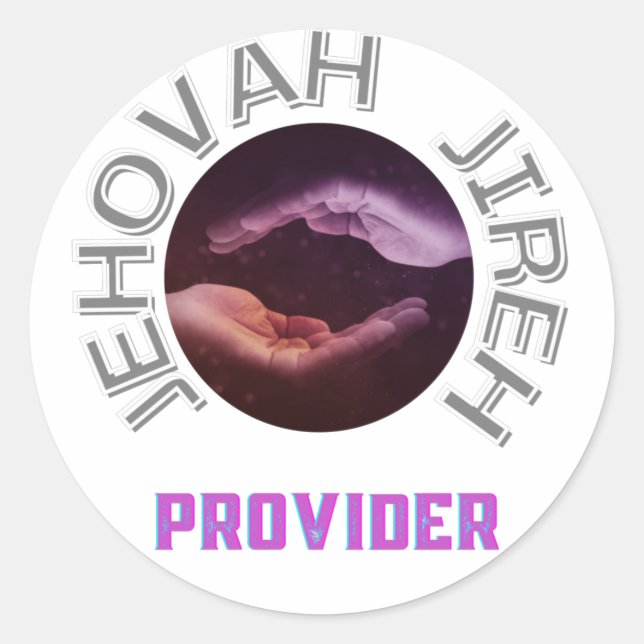 Adesivo Provedor Jehovah Jireh Design (Frente)