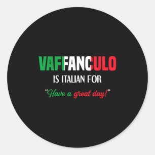 Adesivo Provérbio do Dia Tem Italiano Vaffanculo