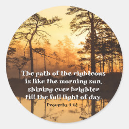 Adesivo Provérbios 4:18 Caminho da Bíblia direita Versa