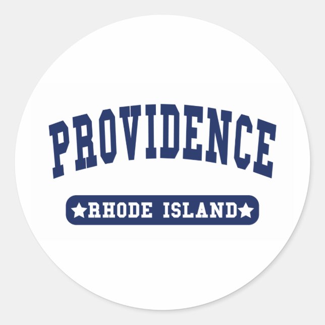 Adesivo Providence Rhode Island College Style camisetas (Frente)