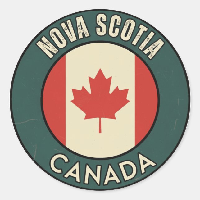 Adesivo Província da Nova Escócia Canadá (Frente)