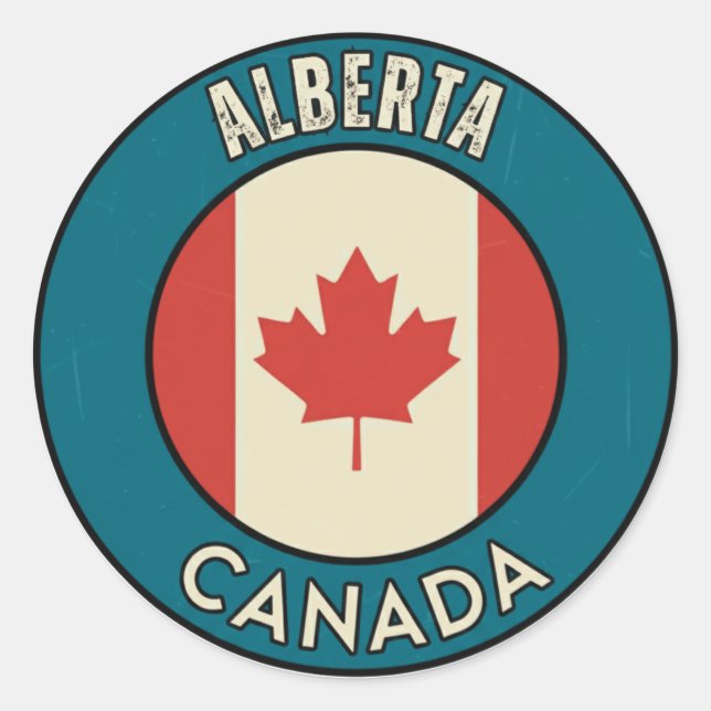 Adesivo Província de Alberta Canadá (Frente)