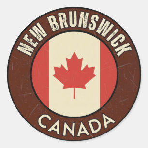 Adesivo Província de New Brunswick Canadá