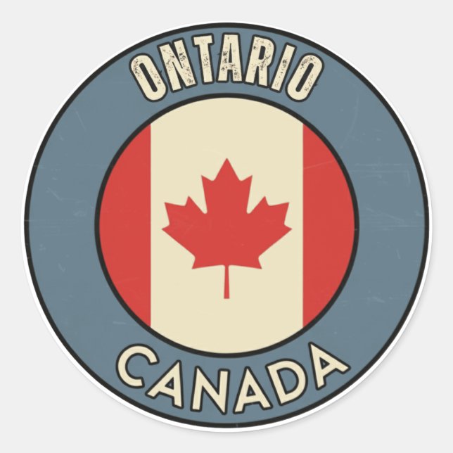 Adesivo Província de Ontário Canadá (Frente)