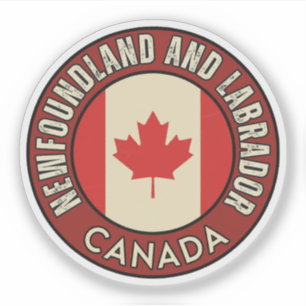 Adesivo Província de Terra Nova e Labrador Canadá