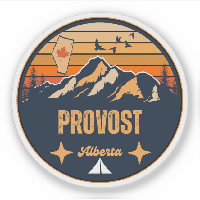 Adesivo Provost, Alberta (Frente)