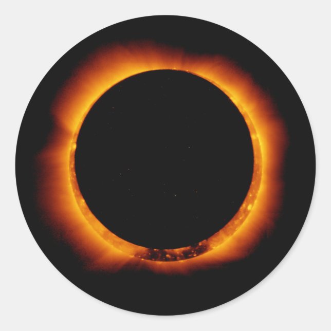 Adesivo Próximo do Eclipse Solar Total (Frente)