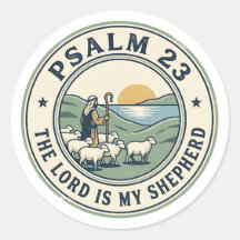 Psalm 23 The Lord Is My Shepherd Vintage Stamp
