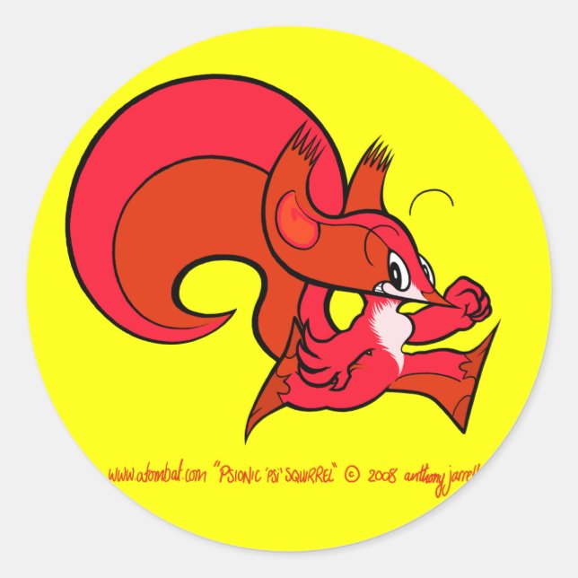 Adesivo Psi Squirrel Sticker 1 (Frente)