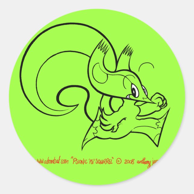 Adesivo Psi Squirrel Sticker 2 (Frente)
