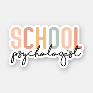 Adesivo Psicóloga escolar   Estudante de Psicologia Escola