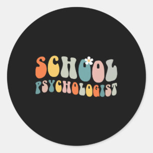Adesivo Psicóloga Groovy Retro Vintage Psicology Teach