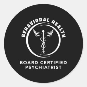 Adesivo Psicólogo Certificado pela Junta de Saúde Mental e