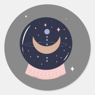 Adesivo Psíquico místico de bola de cristal