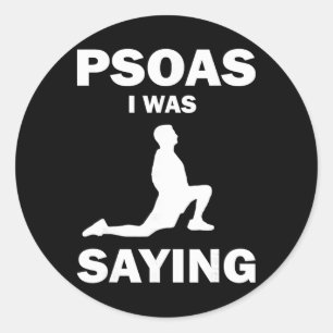 Adesivo Psoas Eu Estava Dizendo Fisioterapia Anatomia Yoga