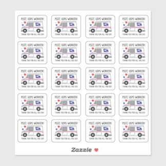 Adesivo Psst, USPS Worker! Obrigado Por Tudo Que Você Faz!