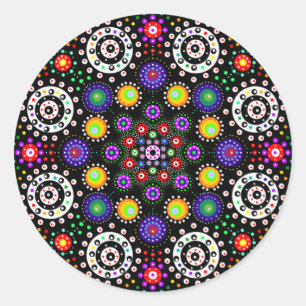 Adesivo Psychedelic Dot Mandala