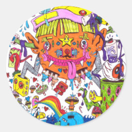 Adesivo Psychedelic Sticker - Blaine Helm