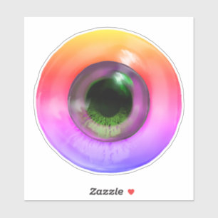 Adesivo Psychedelic Trippy Weird Hippie Funky Eye