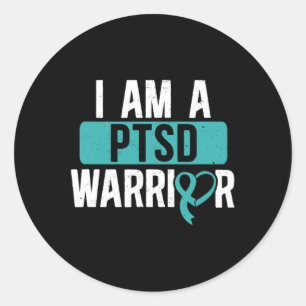 Adesivo Ptsd Warrior Posta Transtorno do Estresse Traumáti