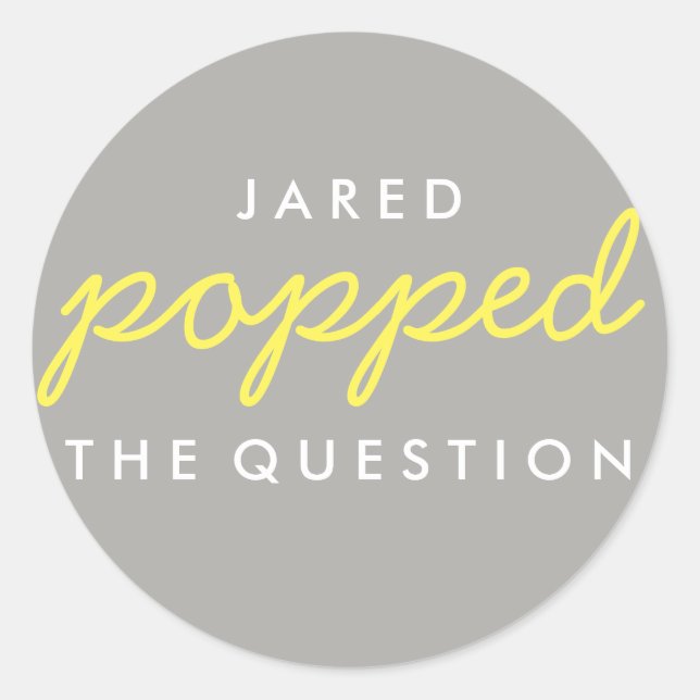 Adesivo Pu a pergunta Popcorn Welcome Bag Sticker (Frente)