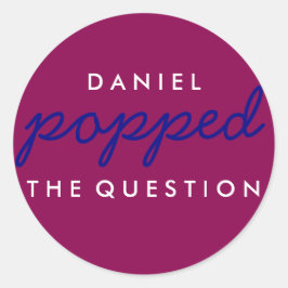 Adesivo Pu a pergunta Popcorn Welcome Bag Sticker