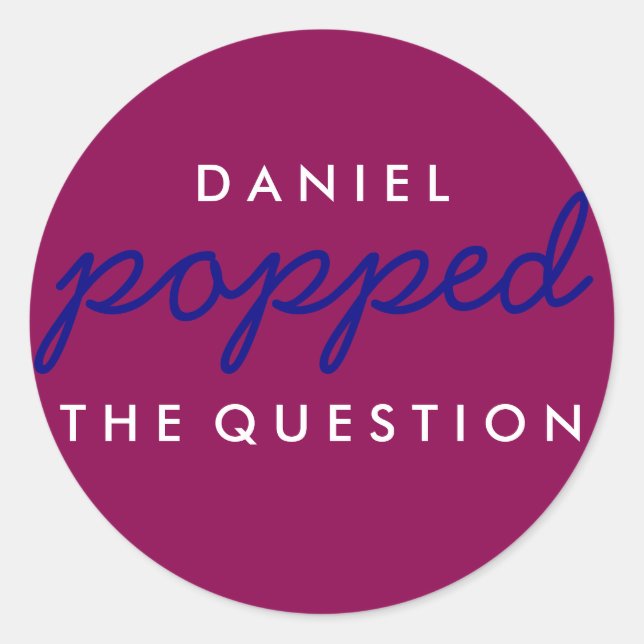 Adesivo Pu a pergunta Popcorn Welcome Bag Sticker (Frente)