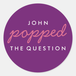 Adesivo Pu a pergunta Popcorn Welcome Bag Sticker