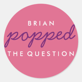 Adesivo Pu a pergunta Popcorn Welcome Bag Sticker