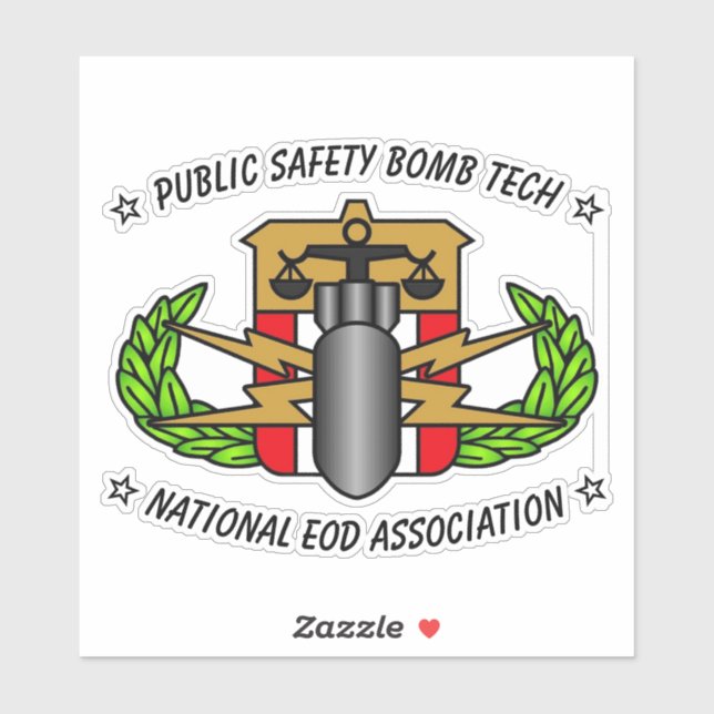 ADESIVO PUBLIC SAFETY BOMB TECH STICKER (Folha)