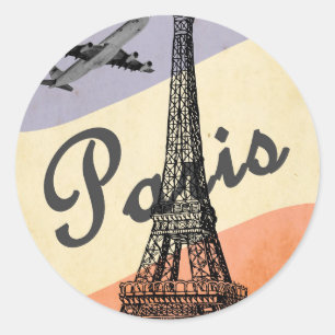 Adesivo Publicidade à Viagem aérea da Torre Eiffel de Pari