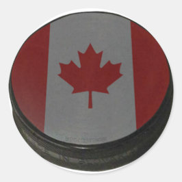 Adesivo Puck de Hóquei Canadense