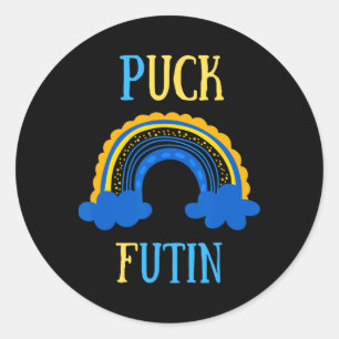Adesivo Puck Futin Meme Design Divertido Ucrânia Rússia