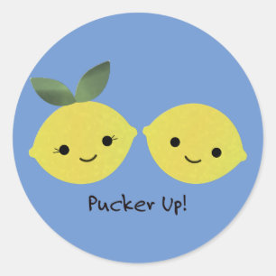 Adesivo Pucker, Cute Kawaii Lemons