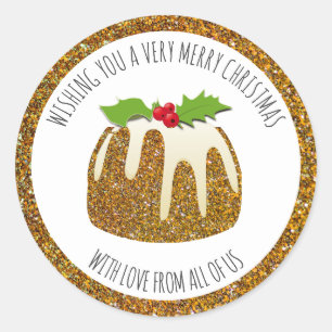 Adesivo Pudim Festivo Dourado GELO Natal