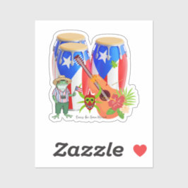 Adesivo Puerto Rican Cultural - Custom-Cut Vinyl Sticker 