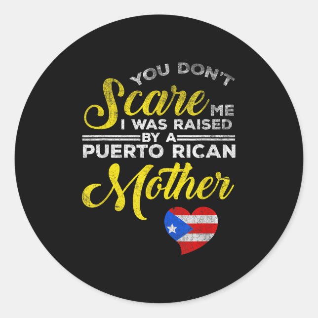 Adesivo Puerto Rican Funny Quote Puerto Rico Pride Distres (Frente)