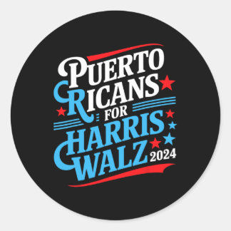 Adesivo Puerto Ricans For Harris W Presidencial Eleição 2